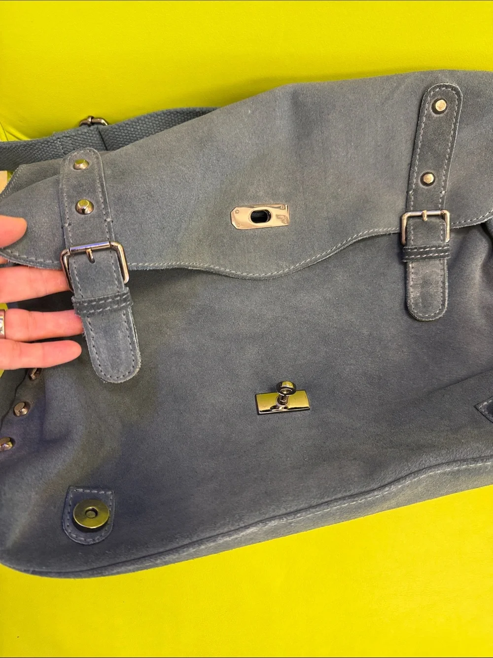Free People Mojave Suede Messenger Bag